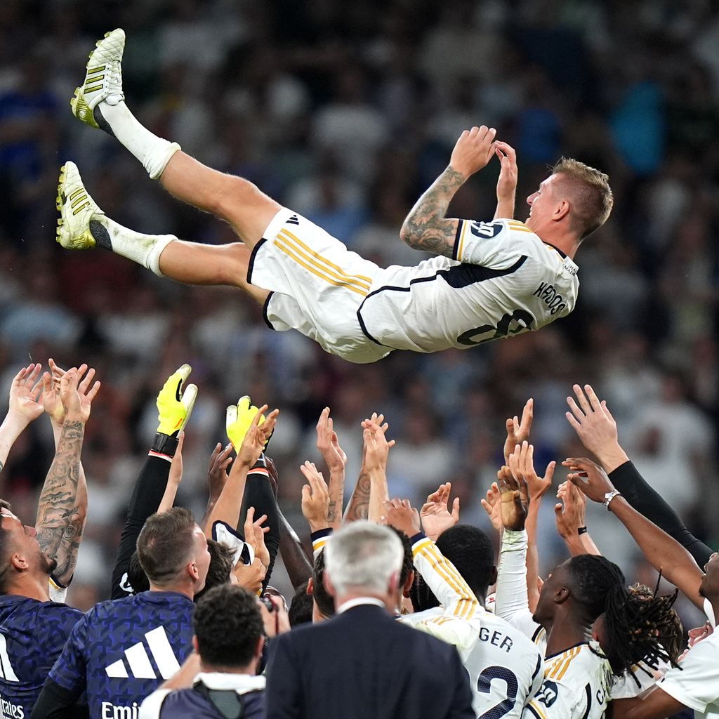 Toni Kroos bei seinem letzten Heimspiel in Madrid am 25. Mai
