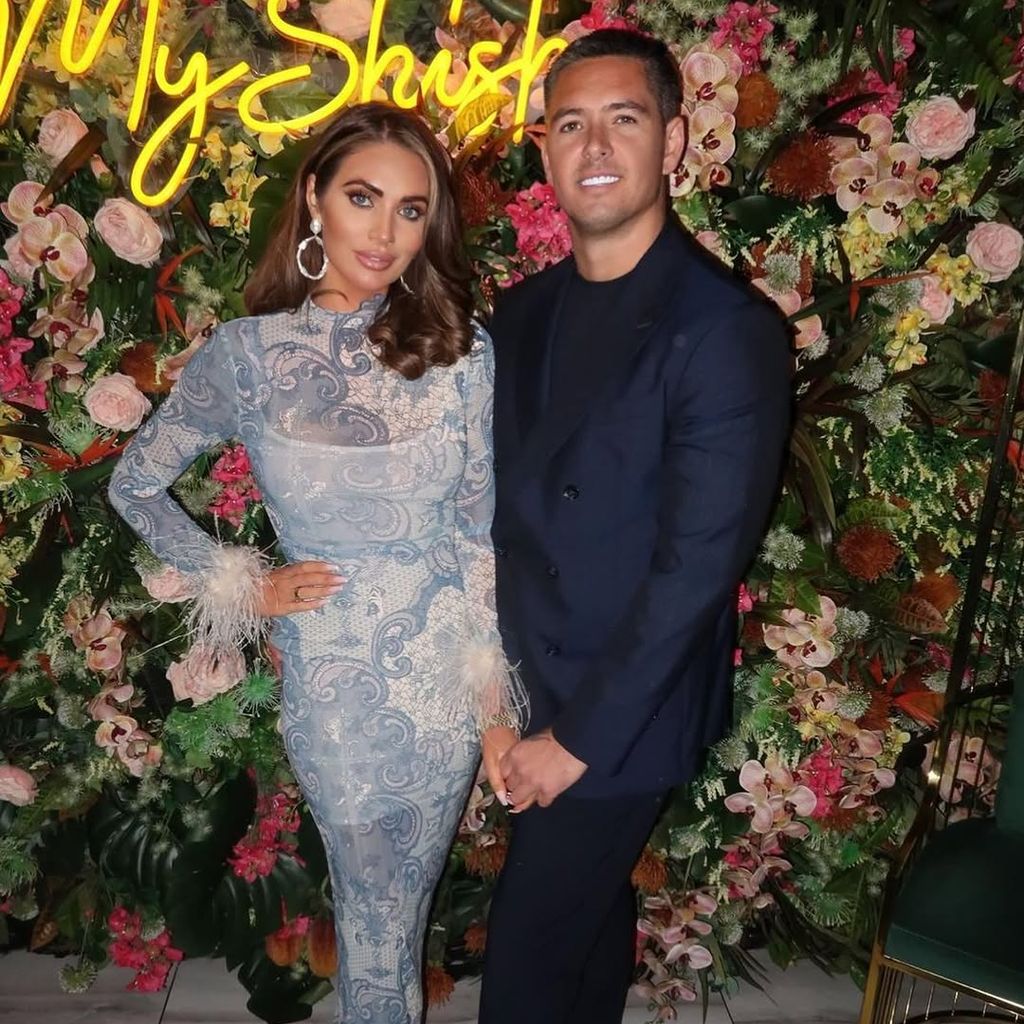 Amy Childs mit ihrem Verlobten Billy Delbosq, Januar 2025
