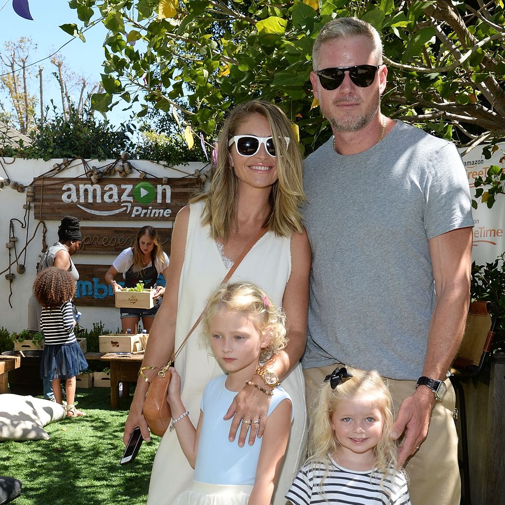 Rebecca Gayheart und Eric Dane mit ihren Töchtern Billie und Georgia im September 2013