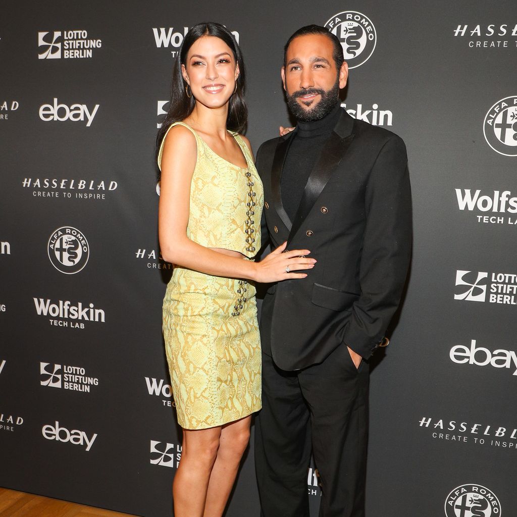 Rebecca Mir mit Massimo Sinató , Januar 2018