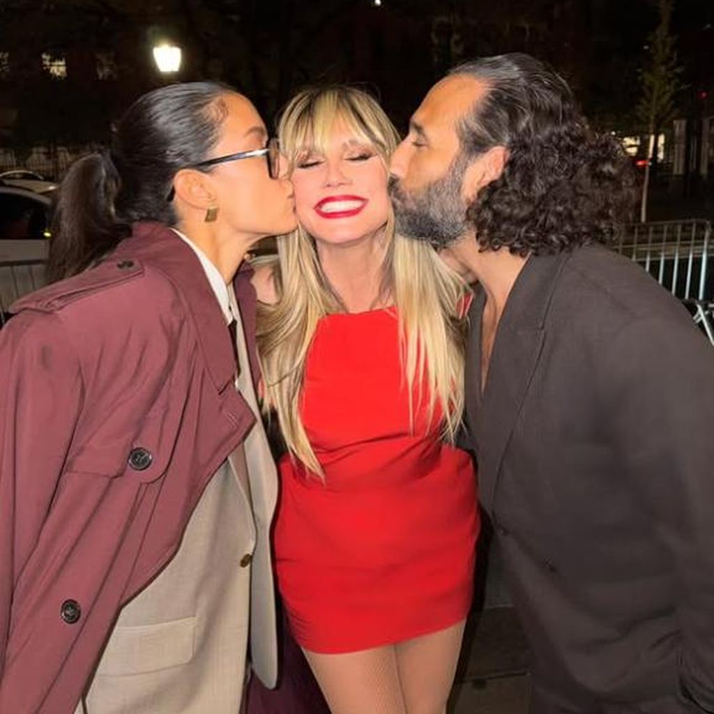 Rebecca Mir, Heidi Klum und Massimo Sinató, Oktober 2025