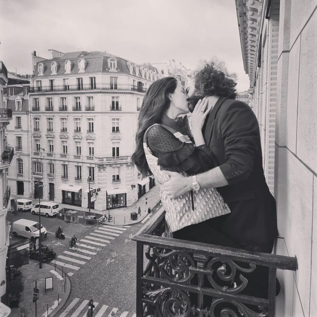 Rebecca Mir und Massimo Sinató in Paris