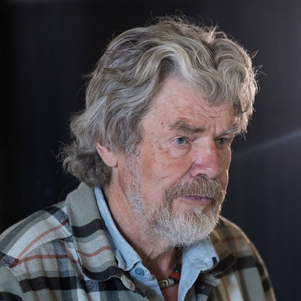 Reinhold Messner beim Medientermin zur Eröffnung des Reinhold Messner House am Helmjet in Sexten, 26.06.2025