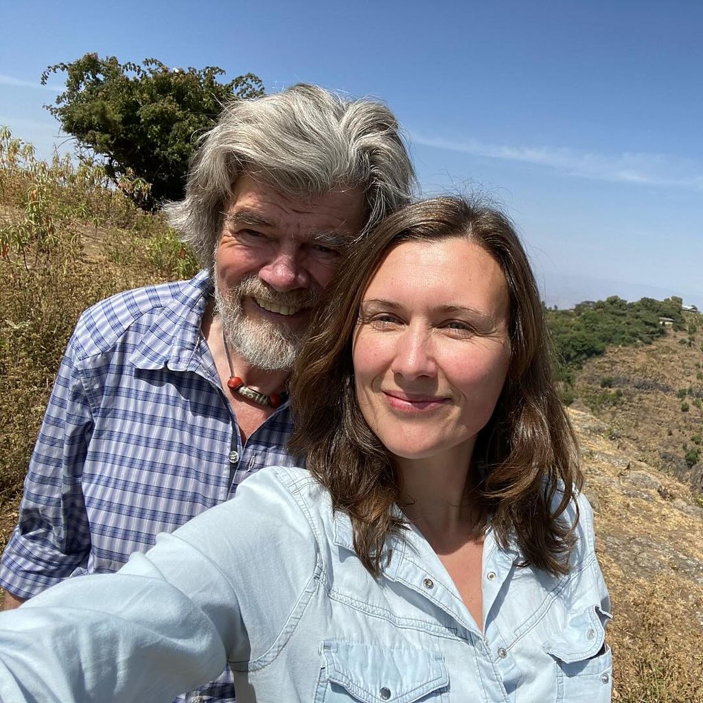 Reinhold Messner mit seiner Frau Diane, März 2025