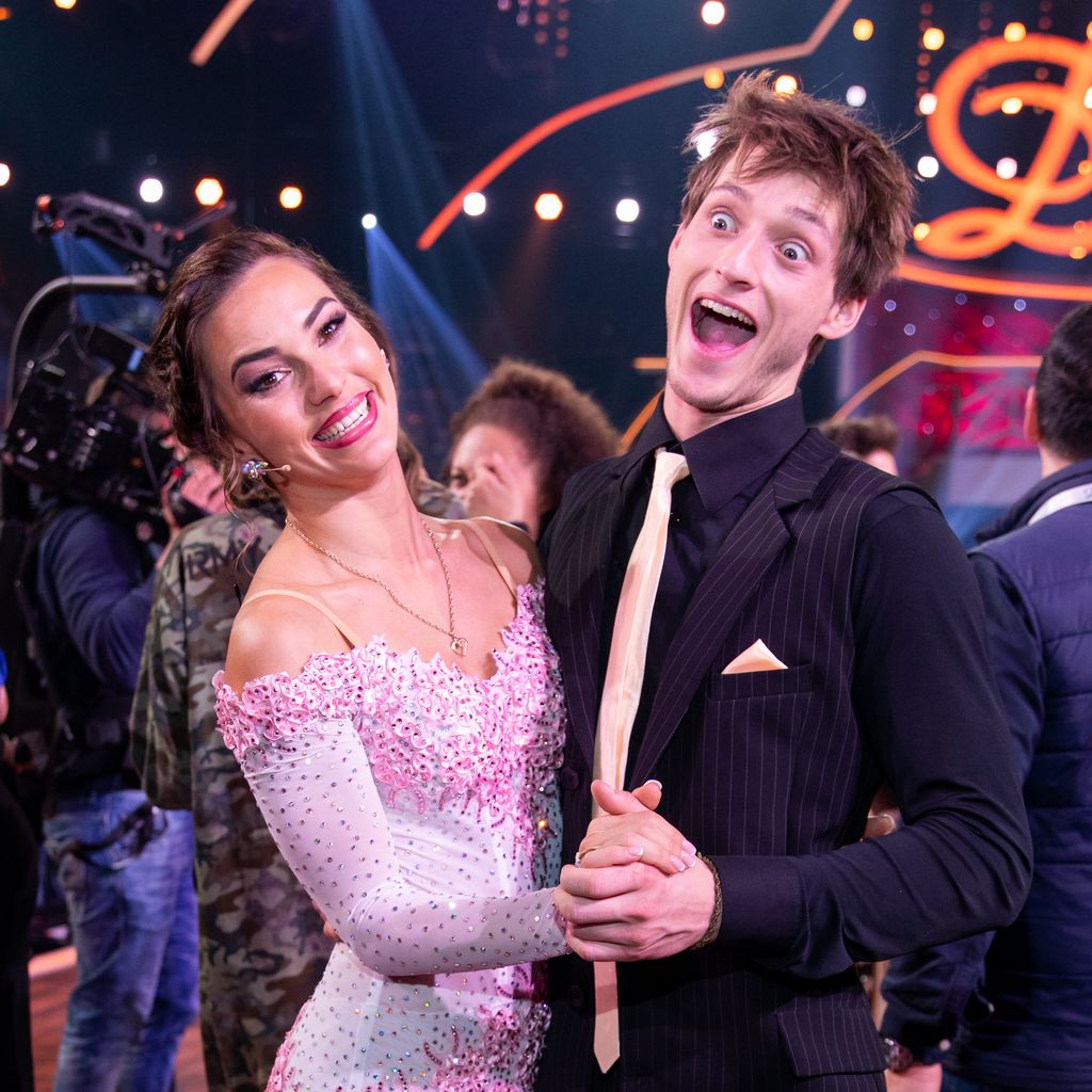 Renata Lusin und Moritz Hans bei der "Let's Dance"-Kennenlern-Show