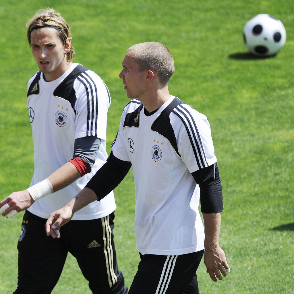 René Adler und Robert Enke im Mai 2008