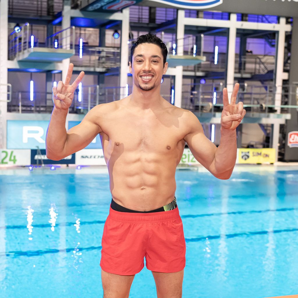 René Casselly beim "RTL Turmspringen"