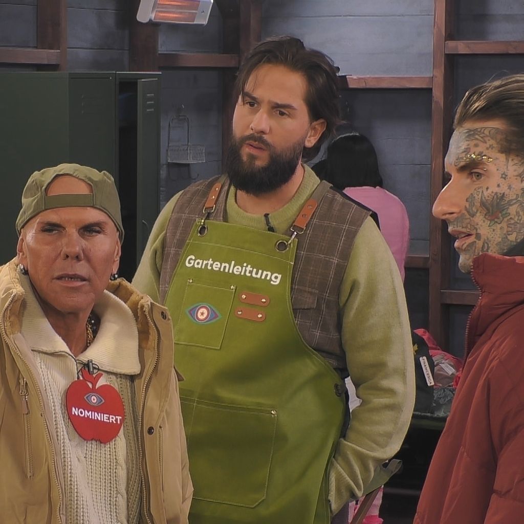 René Dost, Maurice Dziwak und Nikola Grey bei "Promi Big Brother" 2026