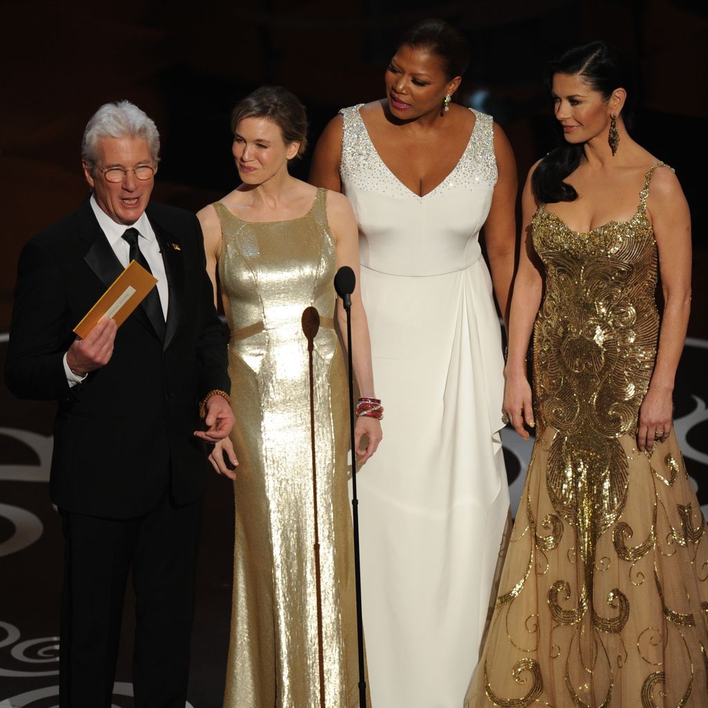 Richard Gere, Renee Zellweger, Queen Latifah und Catherine Zeta-Jones bei der Oscar-Verleihung 2013