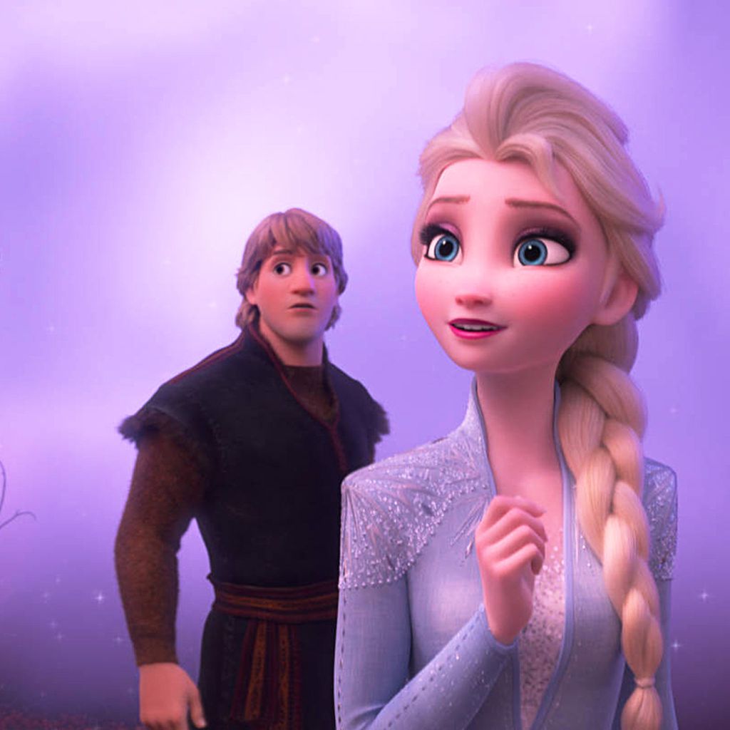 Rentier Sven, Olaf,  Kristoff, Elsa und Anna in "Die Eiskönigin 2"