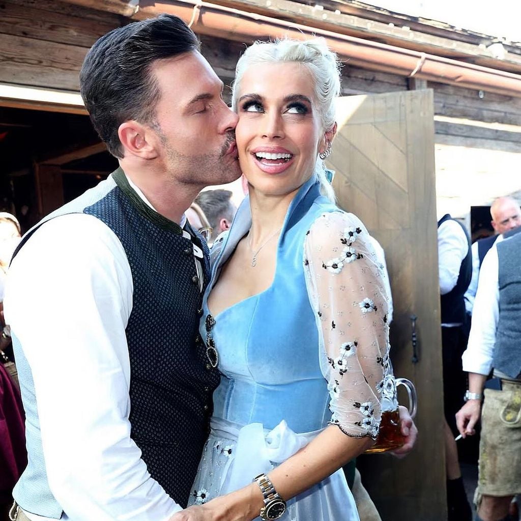 Reto Hanselmann und Verena Kerth auf dem Oktoberfest 2024 in München