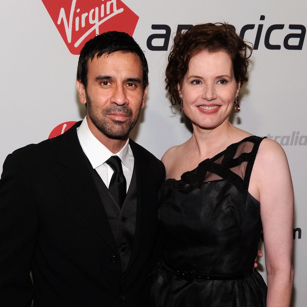 Reza Jarrahy und Geena Davis