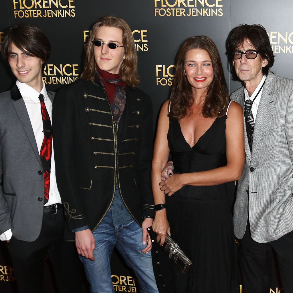 Ric Ocasek und Paulina Porizkova mit ihren Söhnen Jonathan und Oliver