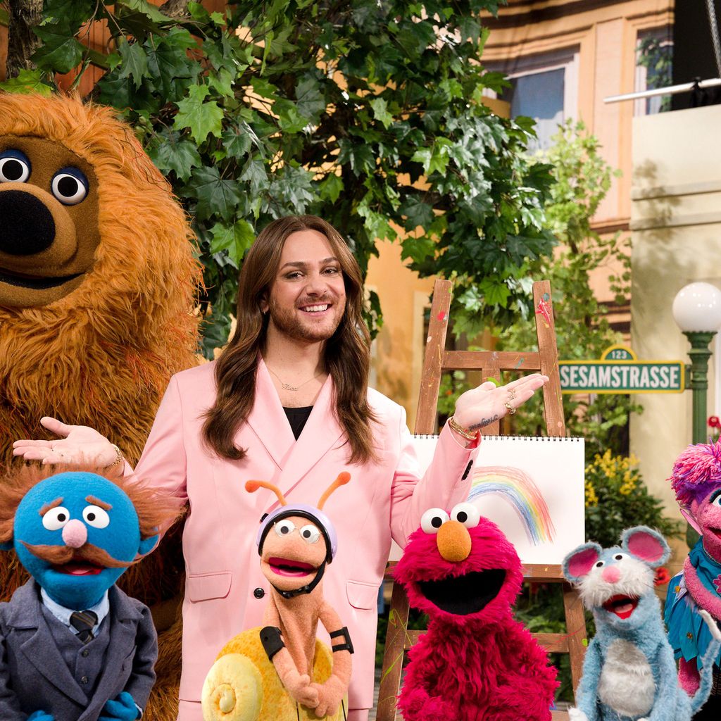 Riccardo Simonetti zu Gast bei der "Sesamstraße"
