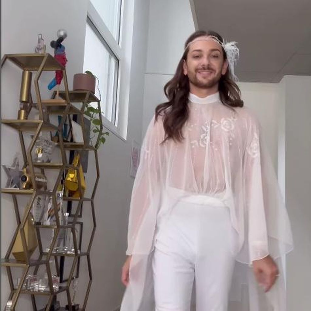 Riccardo Simonetti im Brautkleid seiner Mama