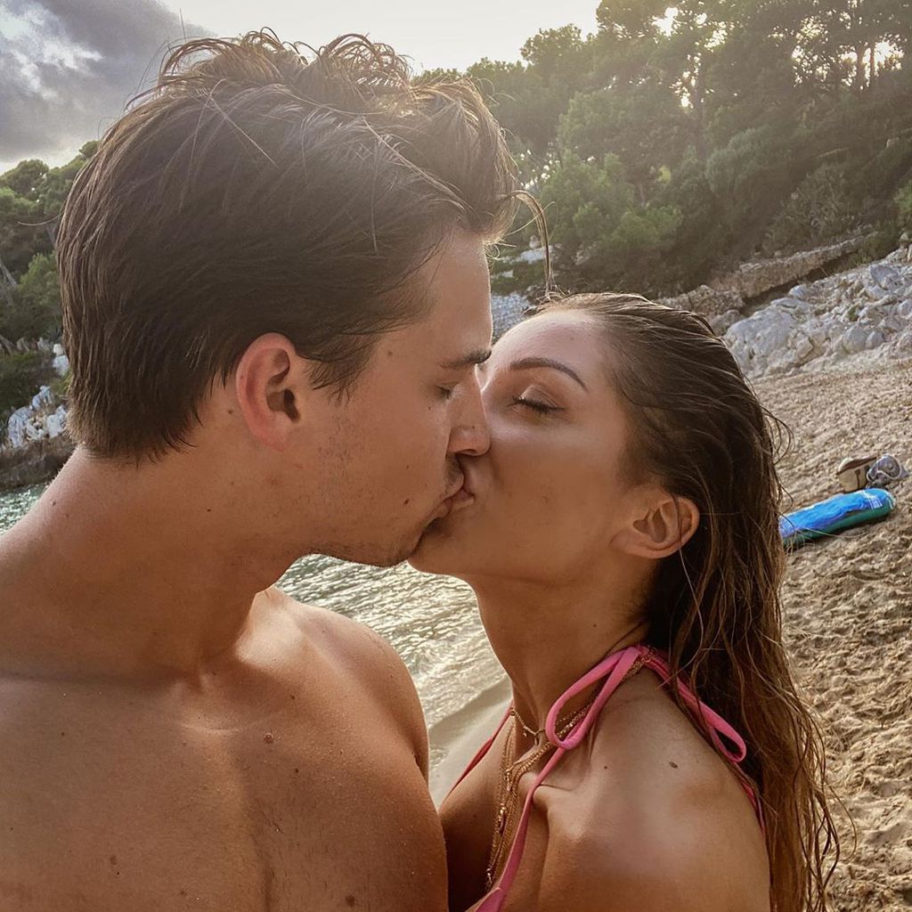 Richard Heinze und seine Freundin Caroline Einhoff, August 2020