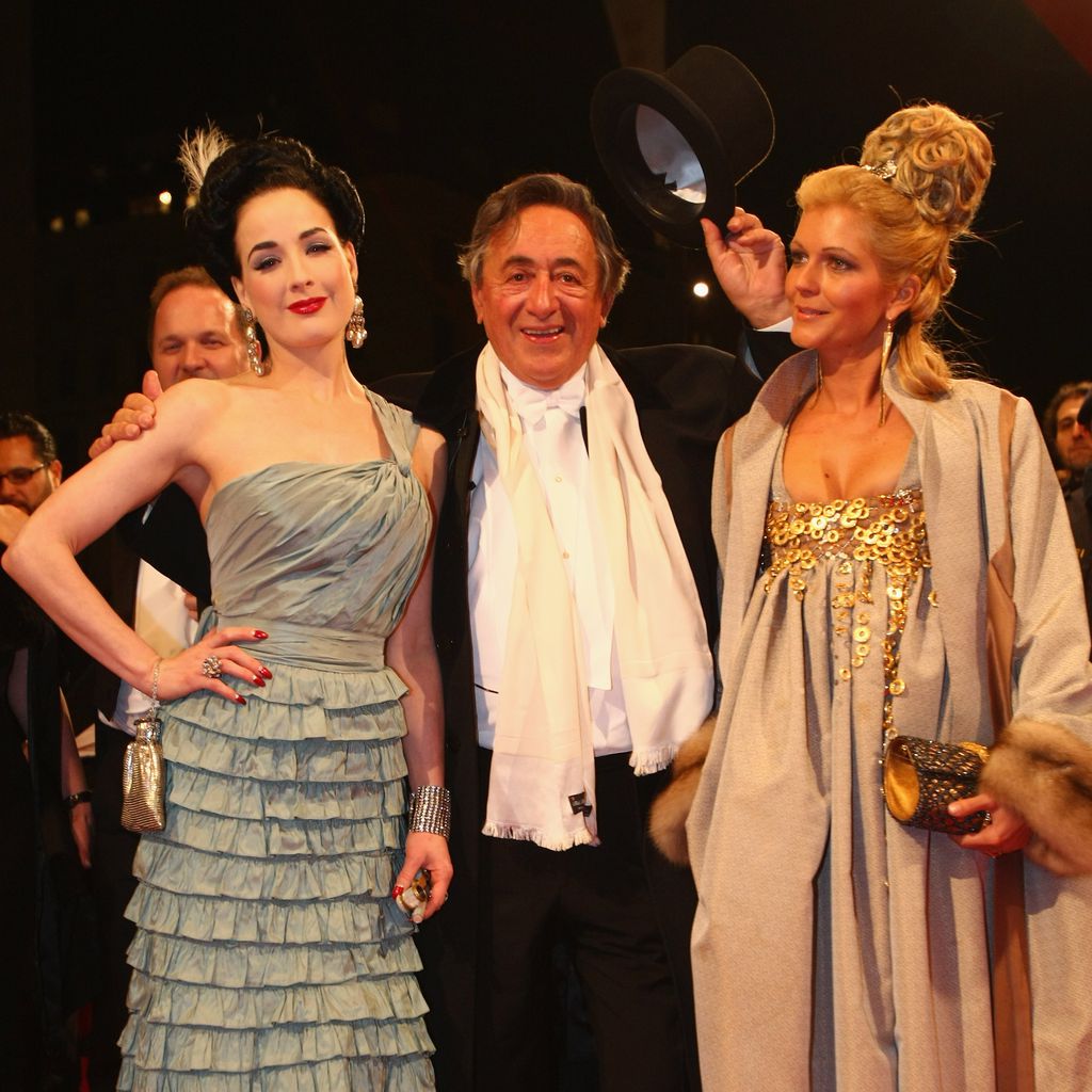 Dita Von Teese, Richard Lugner und Bettina Kofler auf dem Wiener Opernball, 2008