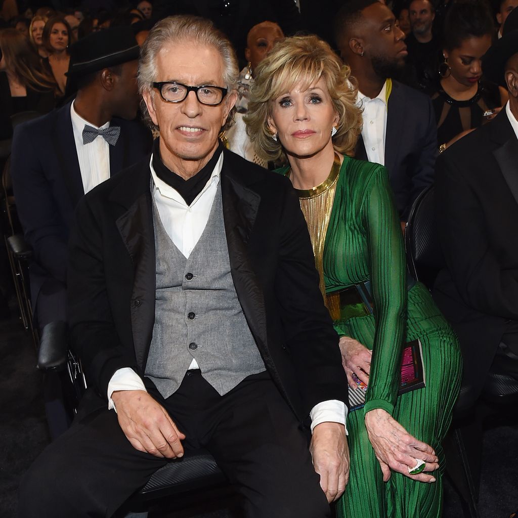 Richard Perry und Jane Fonda posieren, Los Angeles 2015