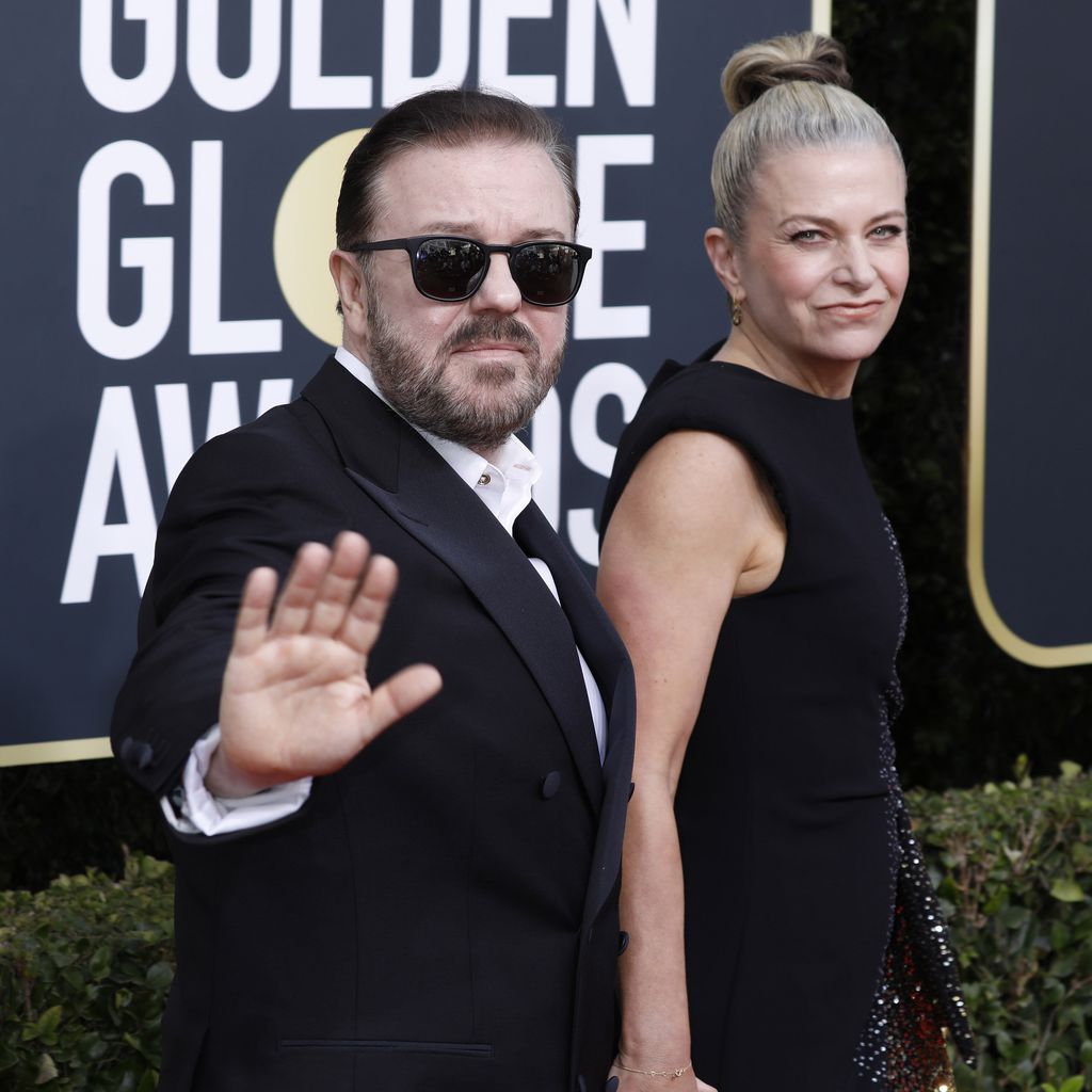 Ricky Gervais und Jane Fallon, Januar 2020