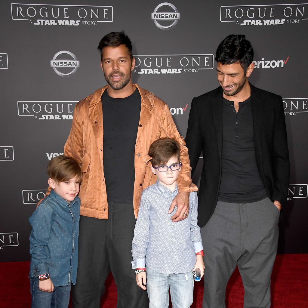 Ricky Martin mit seinem Mann Jwan Yosef und ihren Kids Valentino und Matteo