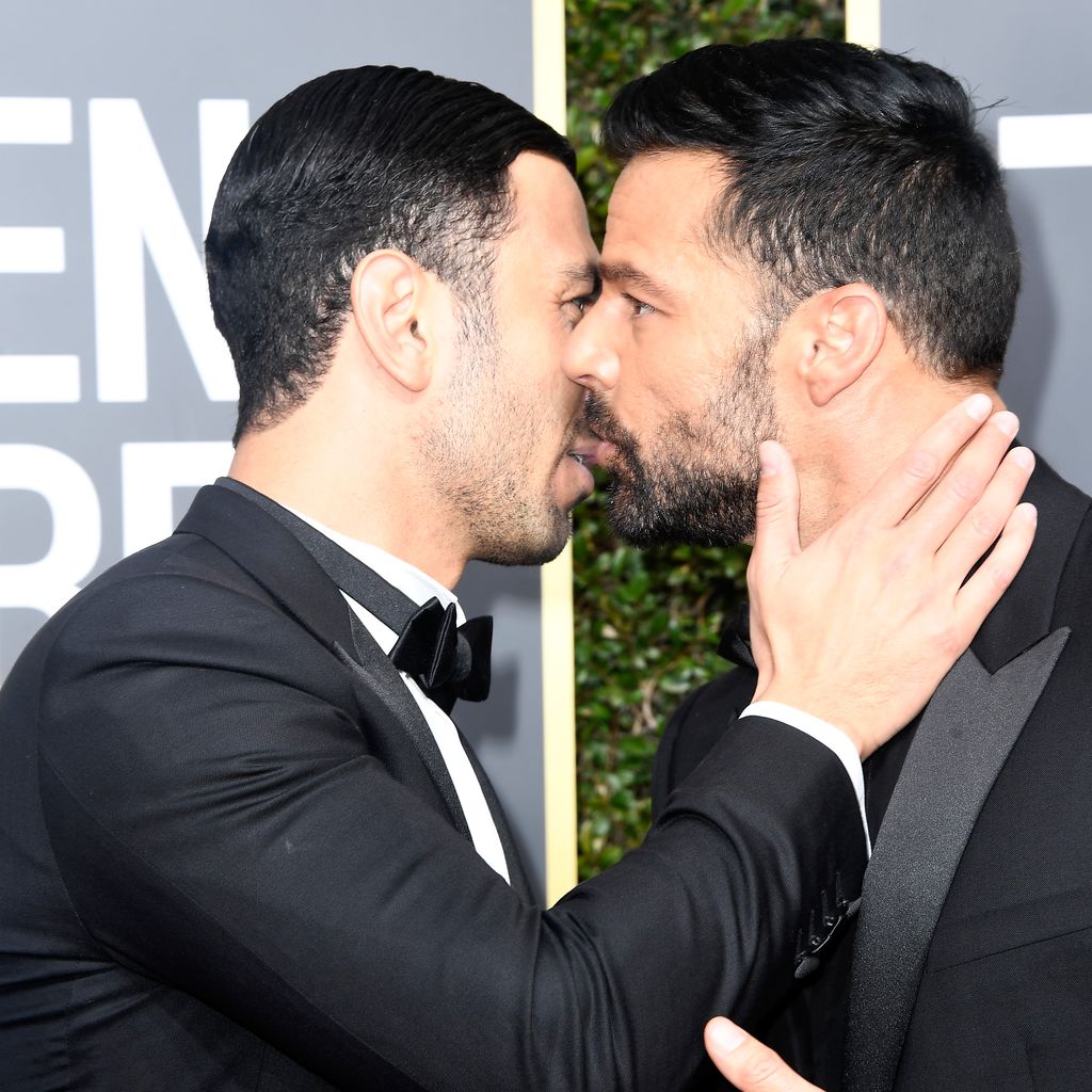 Jwan Yosef und Ricky Martin auf den Golden Globes 2018
