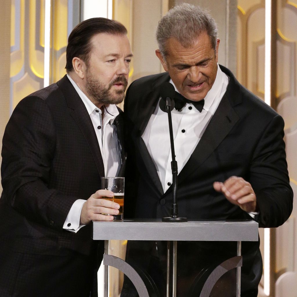 Mel Gibson und Ricky Gervais
