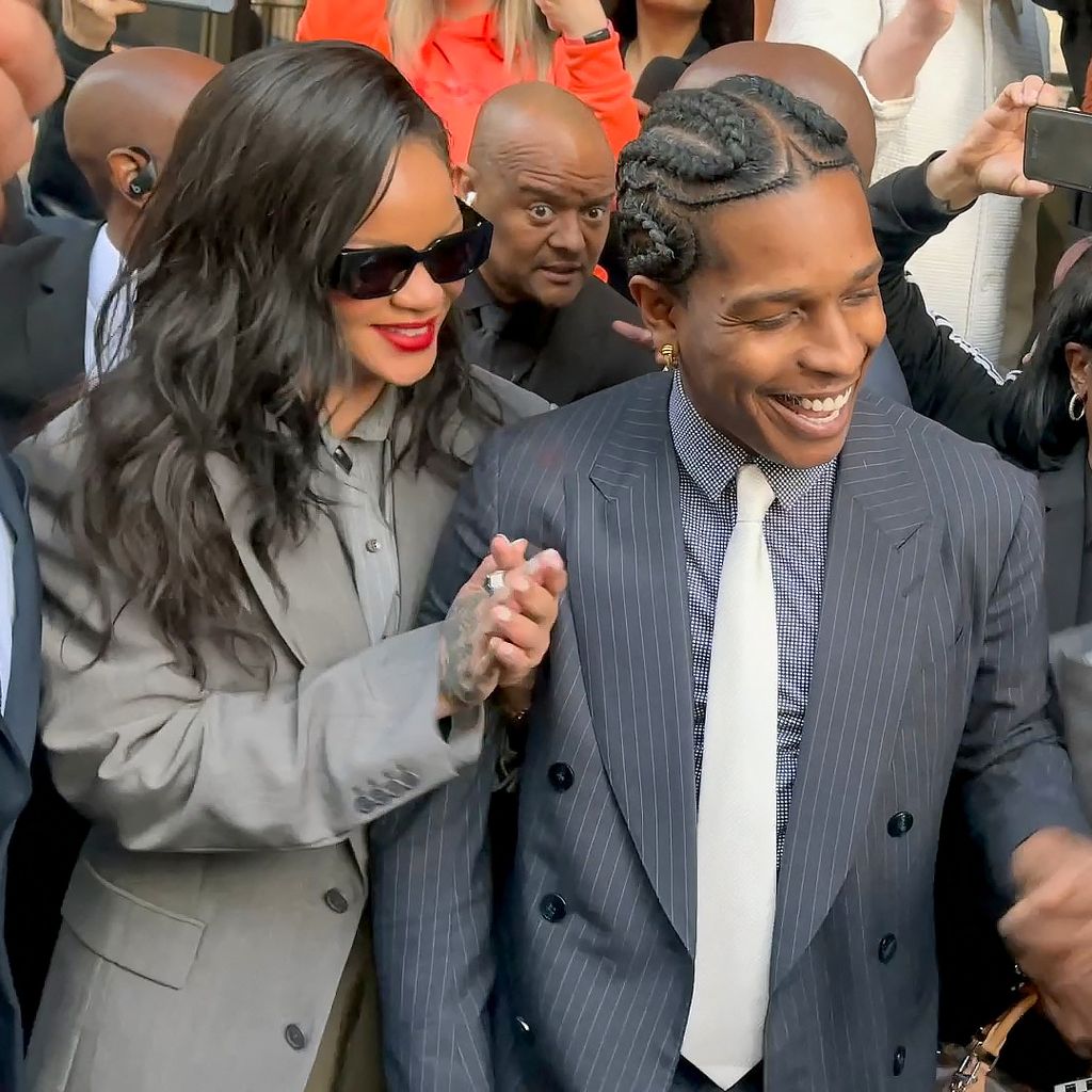 Rihanna und ASAP Rocky nach dem Freispruch des Rappers, Februar 2025