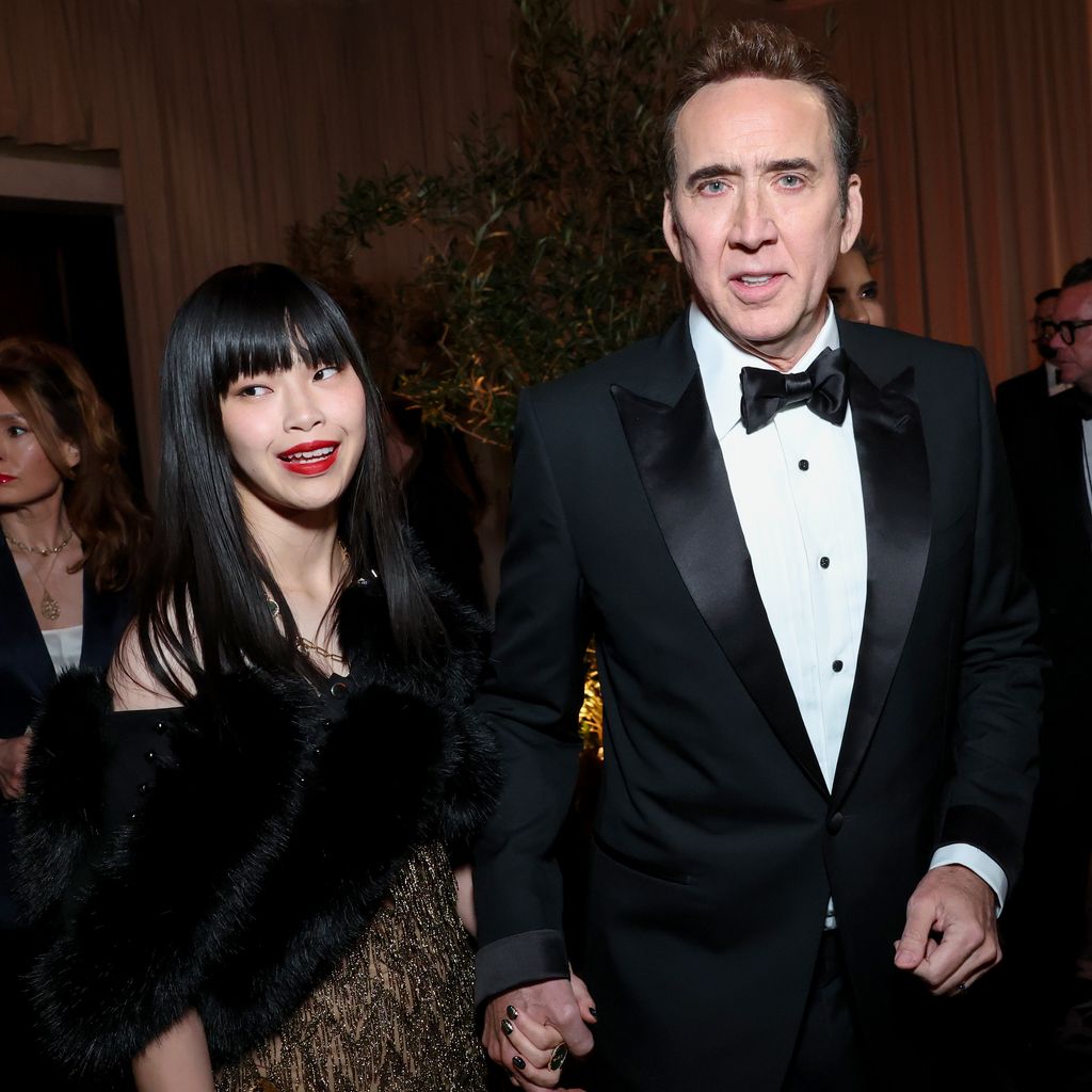 Riko Shibata und Nicolas Cage bei den Golden Globes, 2025