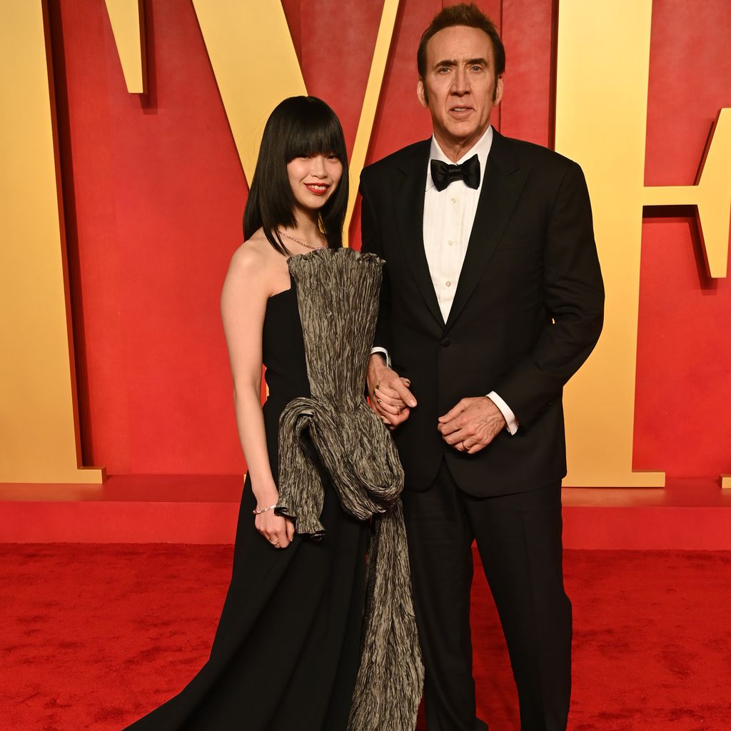 Riko Shibata und Nicolas Cage bei der Vanity Fair Oscar Party, März 2024