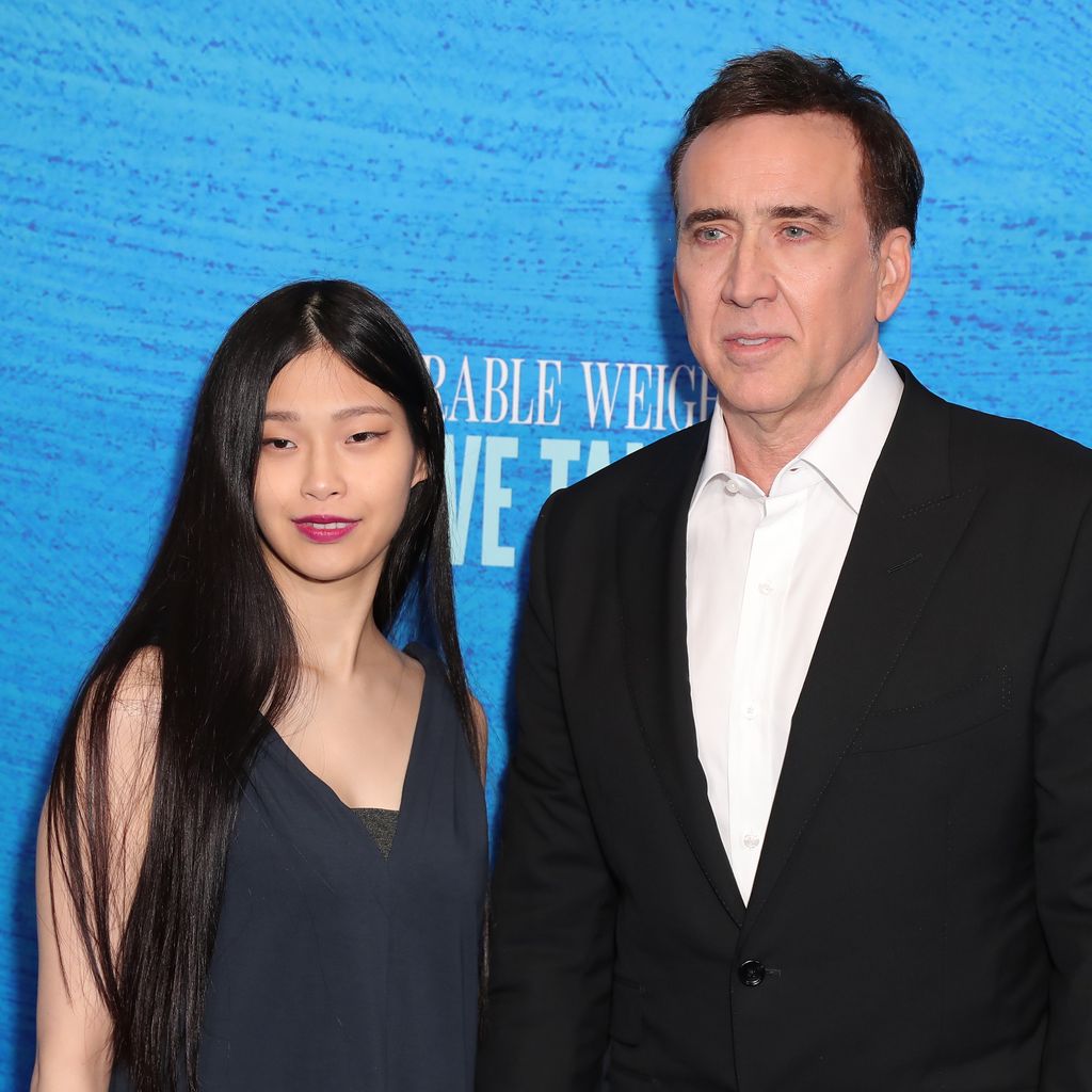 Riko Shibata und Nicolas Cage im April 2022