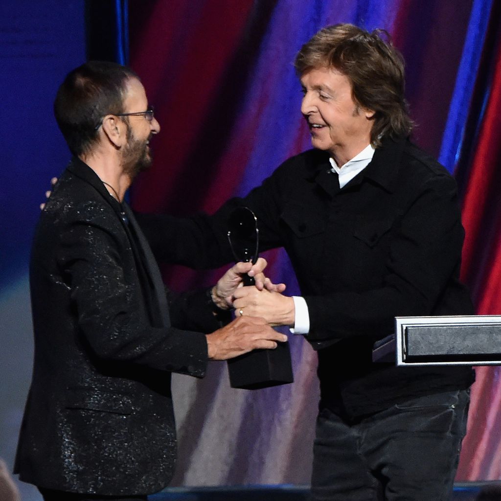 Ringo Starr und Paul McCartney im April 2015