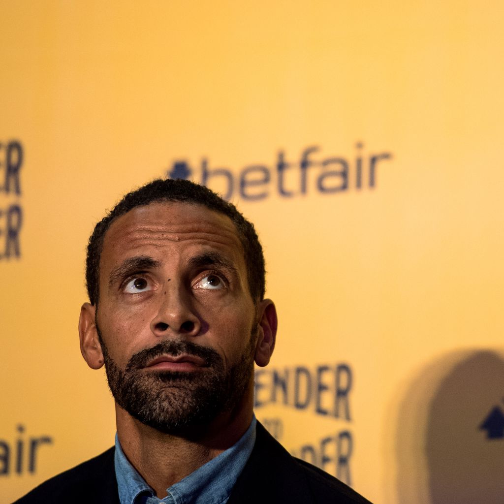 Rio Ferdinand bei einer Pressekonferenz in London