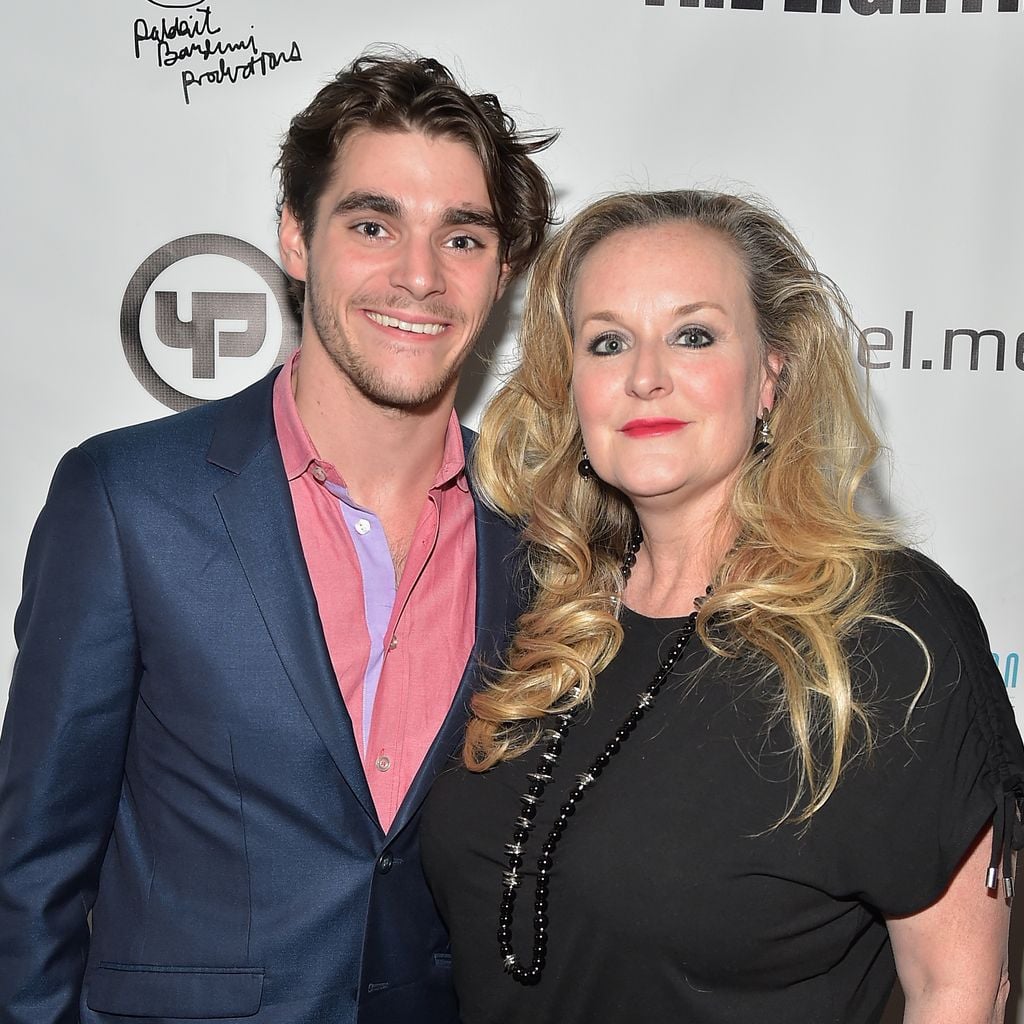 RJ Mitte und seine Mutter Dyna Mitte in New York, April 2016