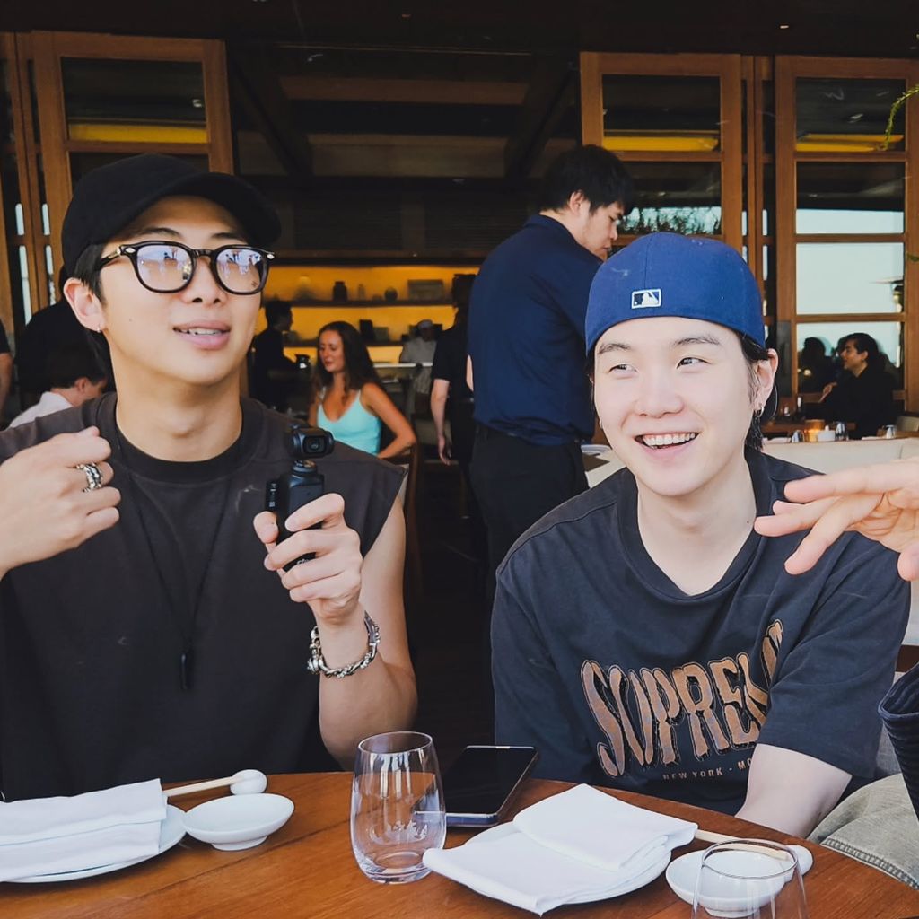 RM und Suga von BTS, August 2025