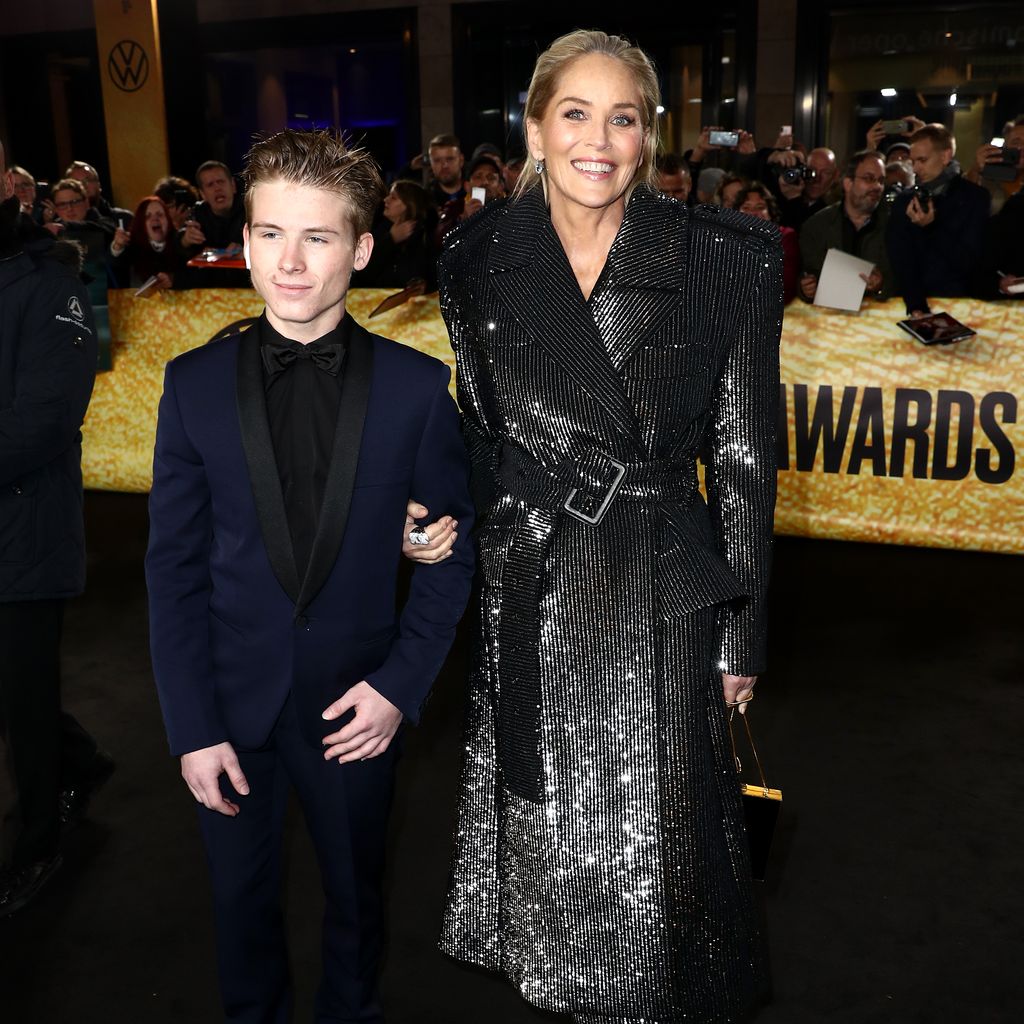 Roan Bronstein mit seiner Mutter Sharon Stone, 2019