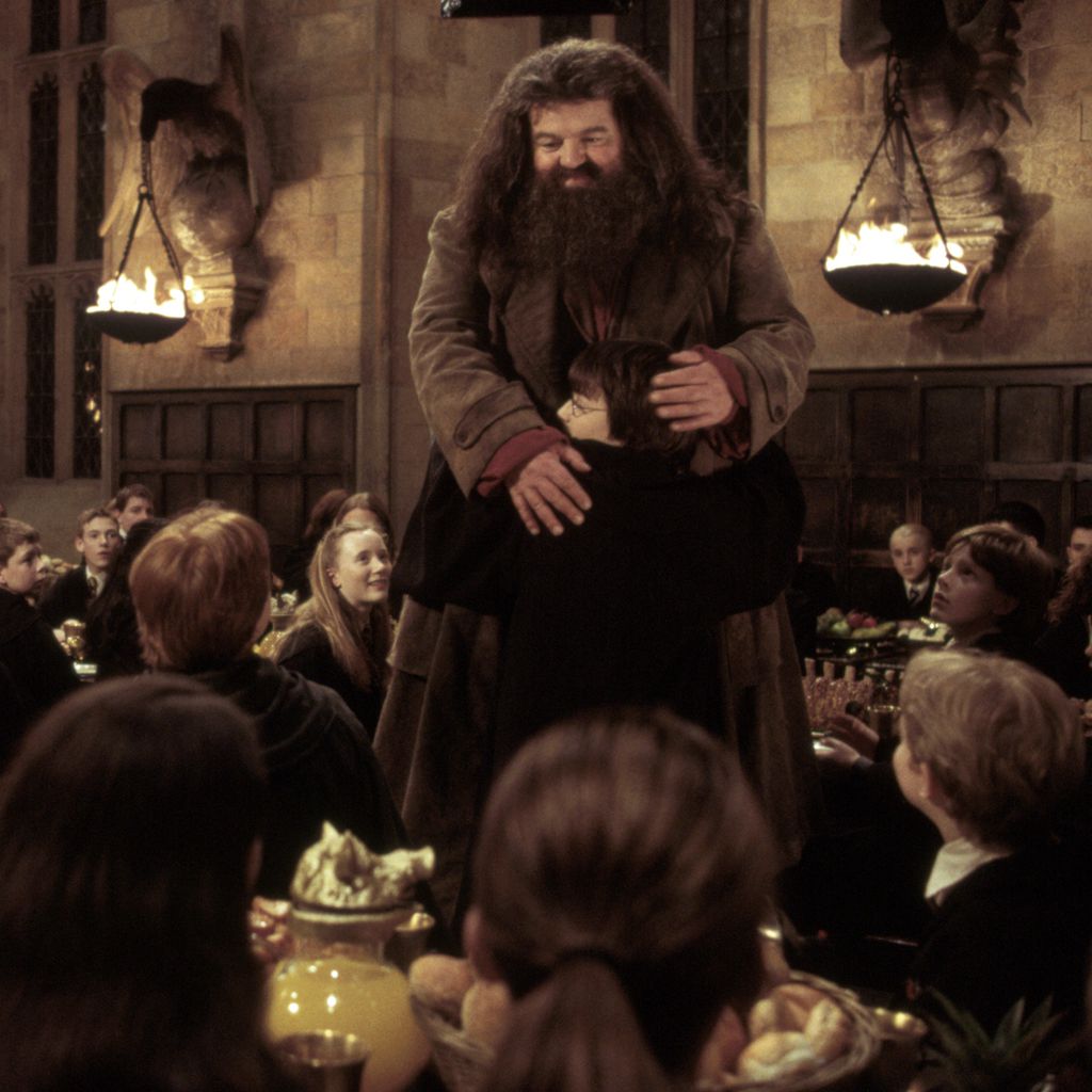 Robbie Coltrane als Hagrid in "Harry Potter und die Kammer des Schreckens"