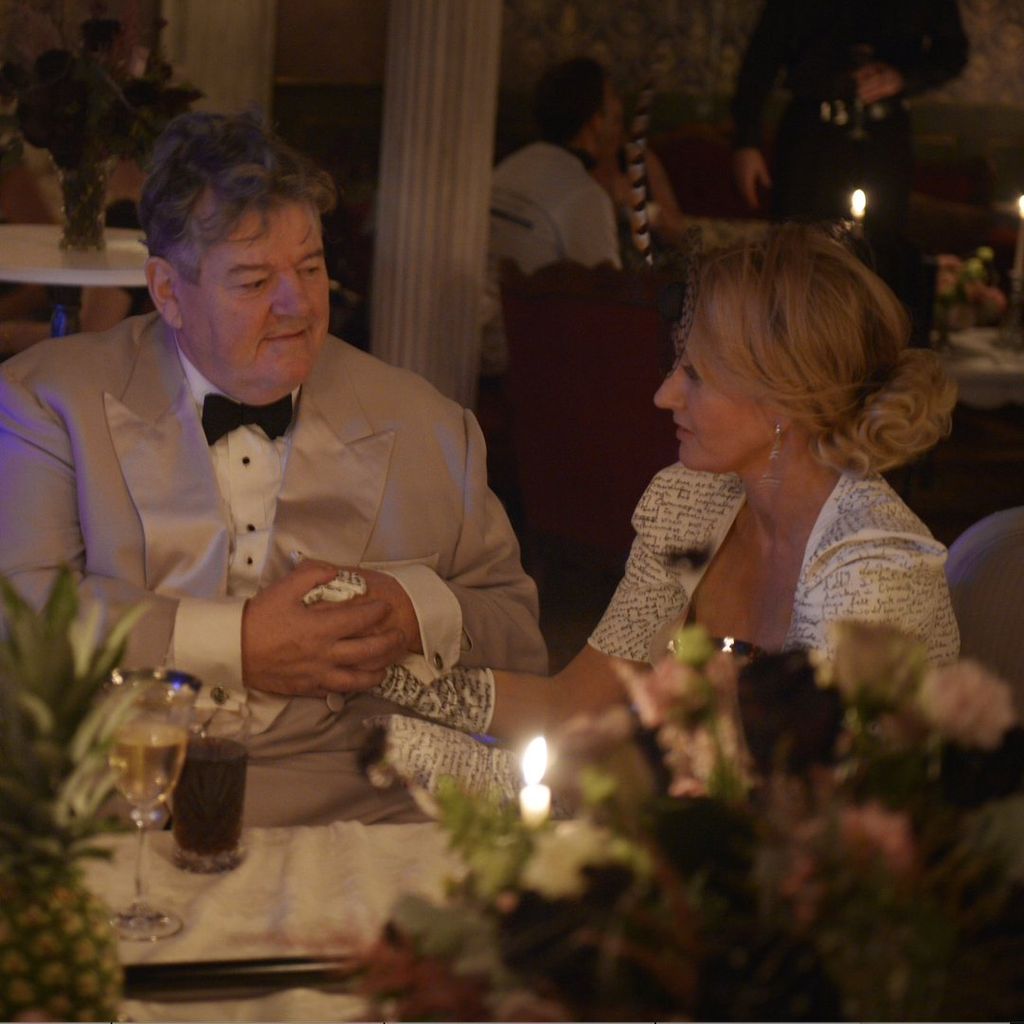 Robbie Coltrane und J.K. Rowling