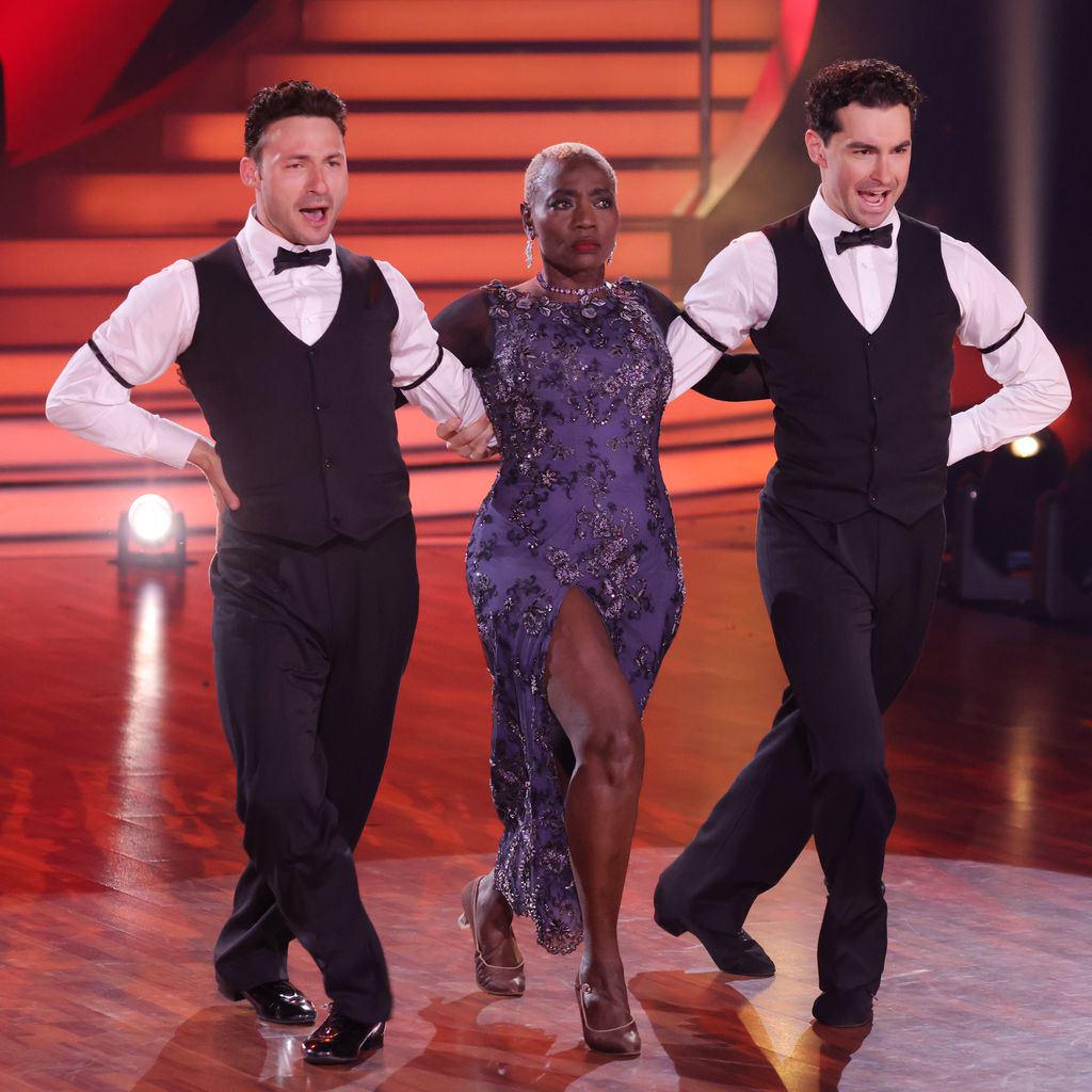 Robert Beitsch, Auma Obama und Andrzej Cibis bei "Let's Dance", 2021