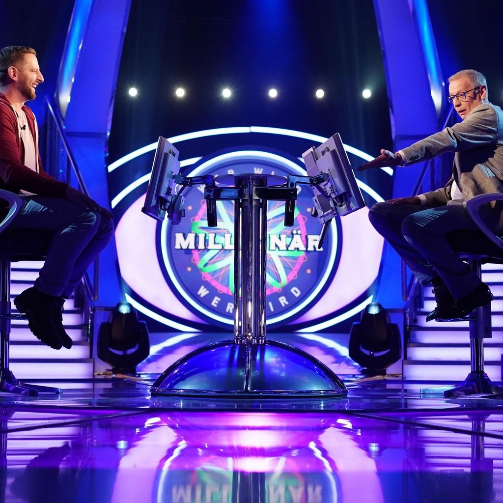 Robert Dömlang (l.) und Günther Jauch