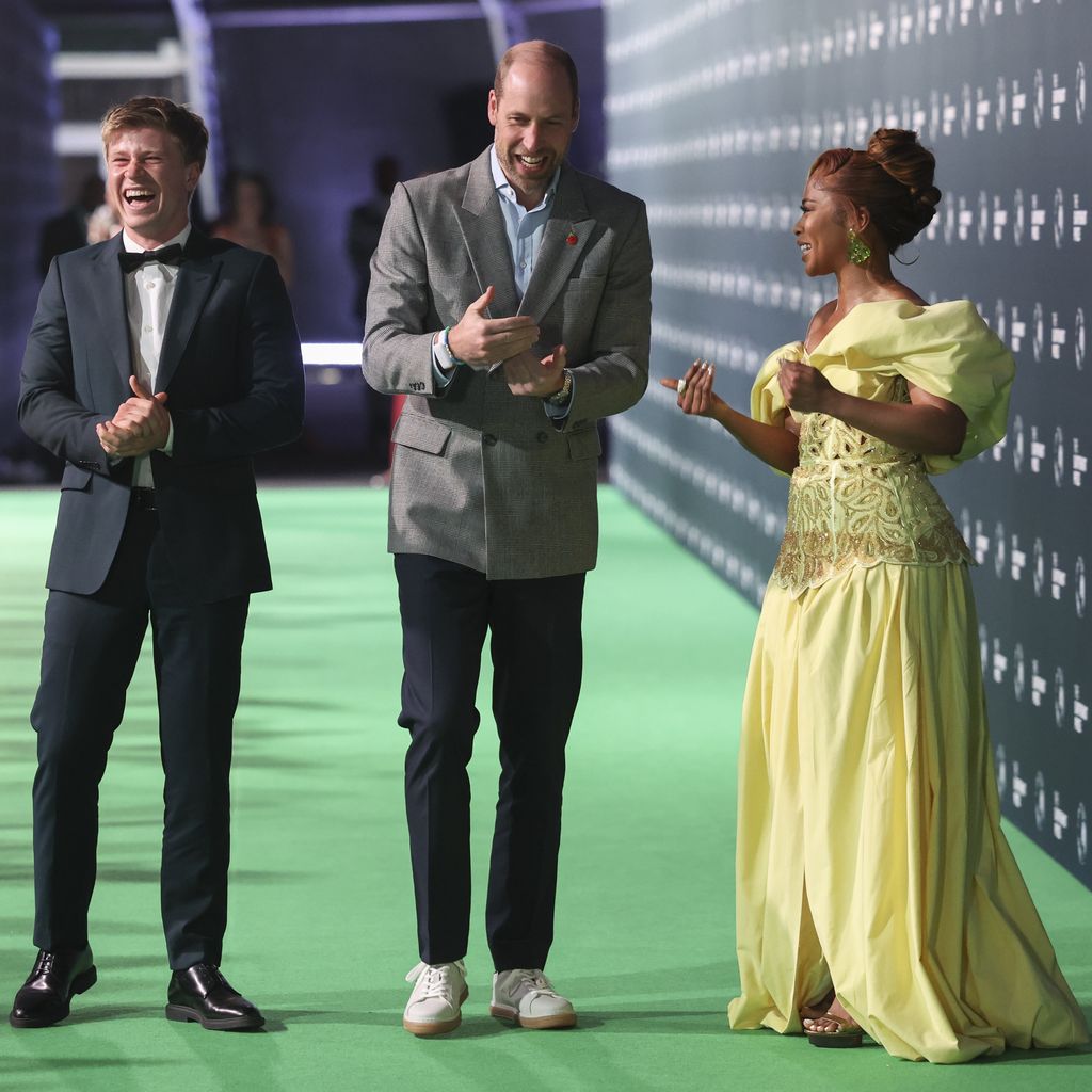 Robert Irwin, Prinz William und Nomzamo Mbatha beim Earthshot Prize in Kapstadt im November 2024
