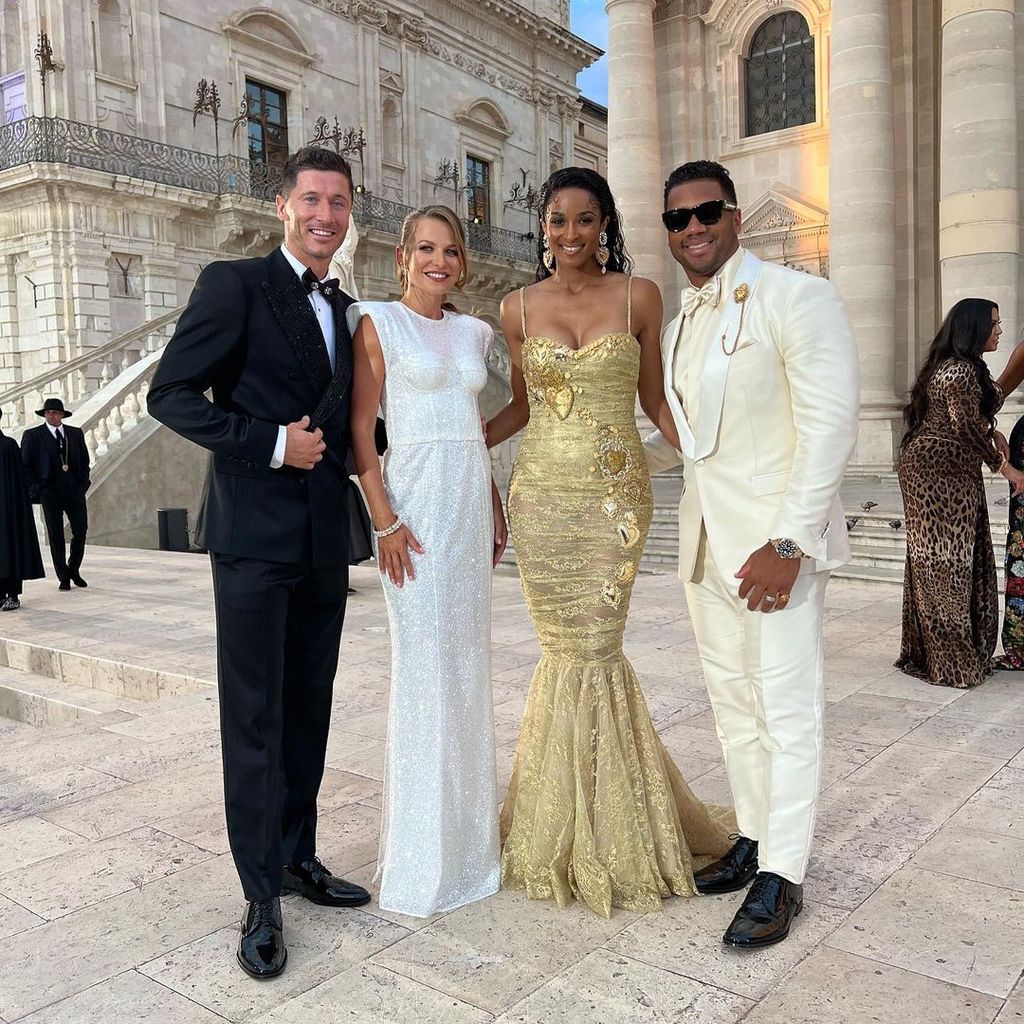 Robert Lewandowski, Anna Lewandowska, Ciara und Russell Wilson, Junli 2022
