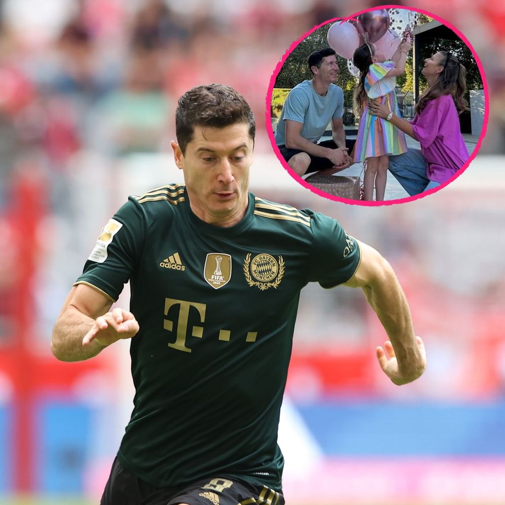 Robert Lewandowski, Klara Lewandowska und Anna Lewandowska