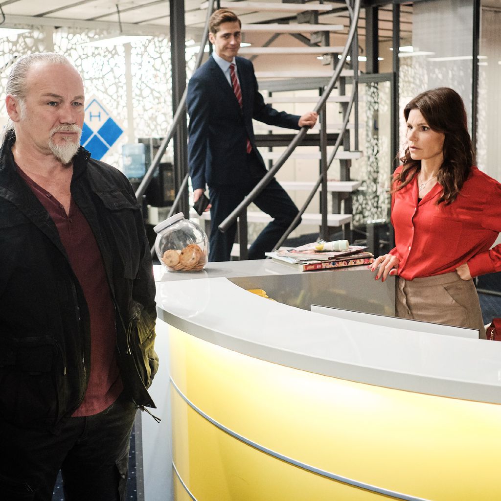 Robert (Luca Maric), Ringo (Timothy Boldt) und Britta (Tabea Heynig) bei "Unter uns"