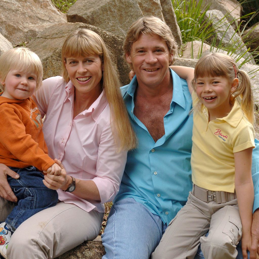 Robert, Terri, Steve und Bindi Irwin im Jahr 2006