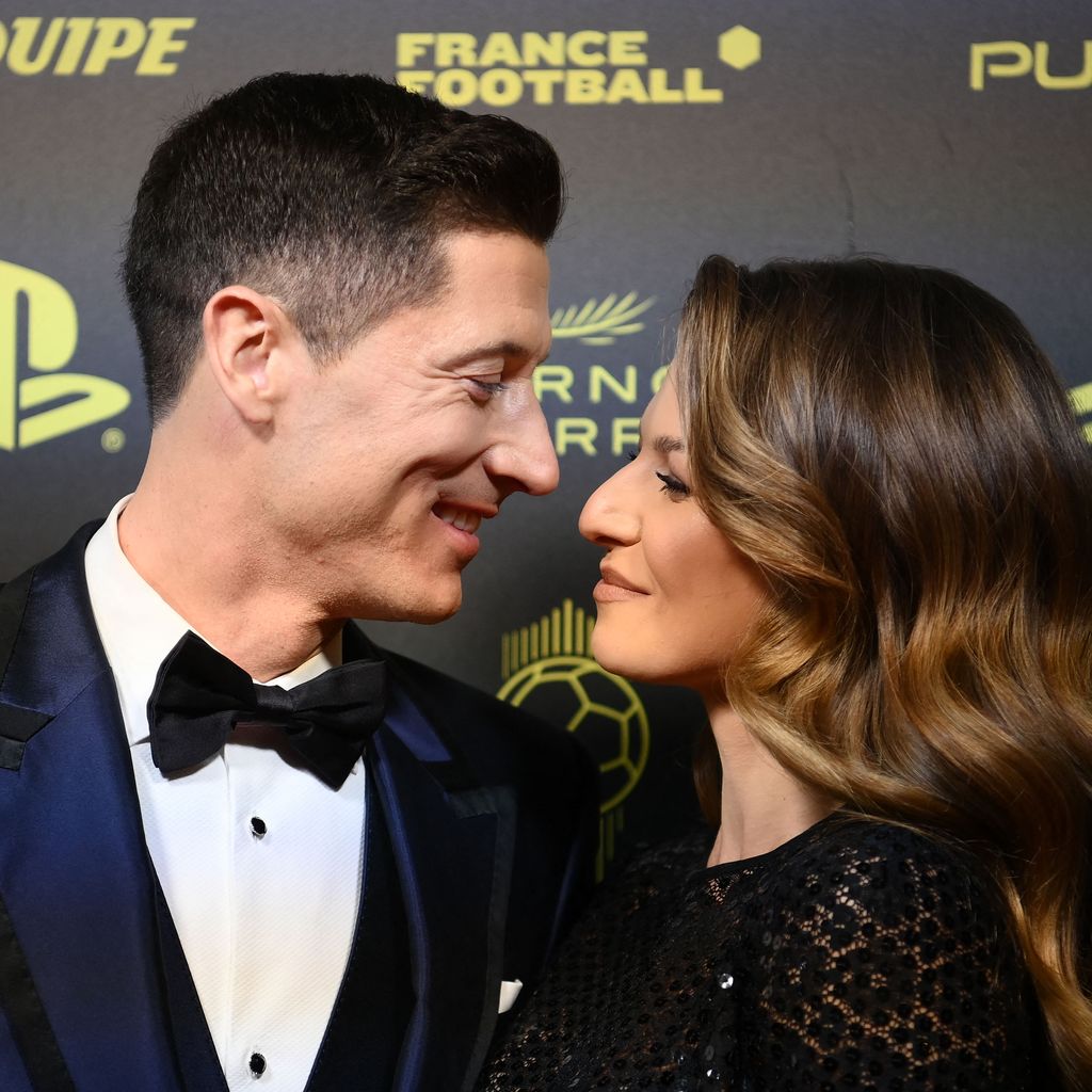 Robert Lewandowski und Frau Anna im November 2021