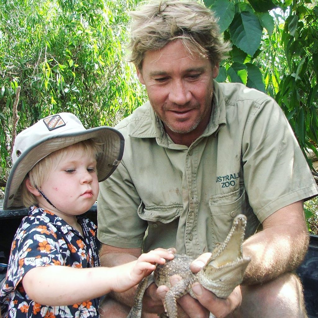 Robert und Steve Irwin in jungen Jahren