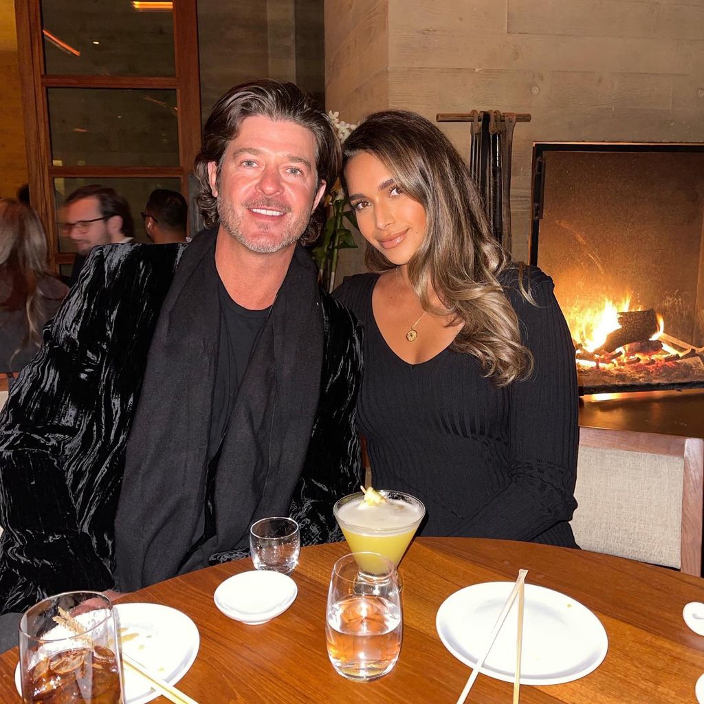 Robin Thicke und April Love Geary im Januar 2022