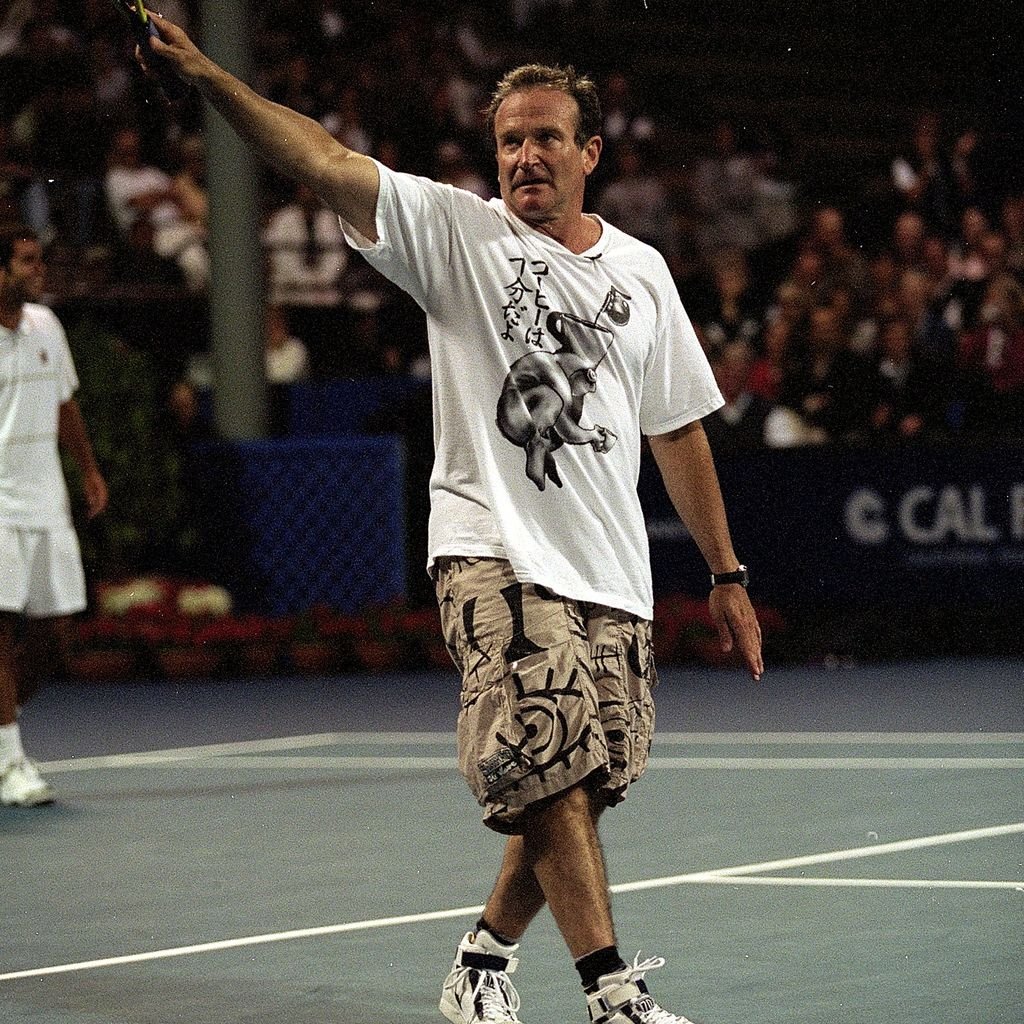 Robin Williams beim Mercedes-Benz-Cup-Promi-Match 1999