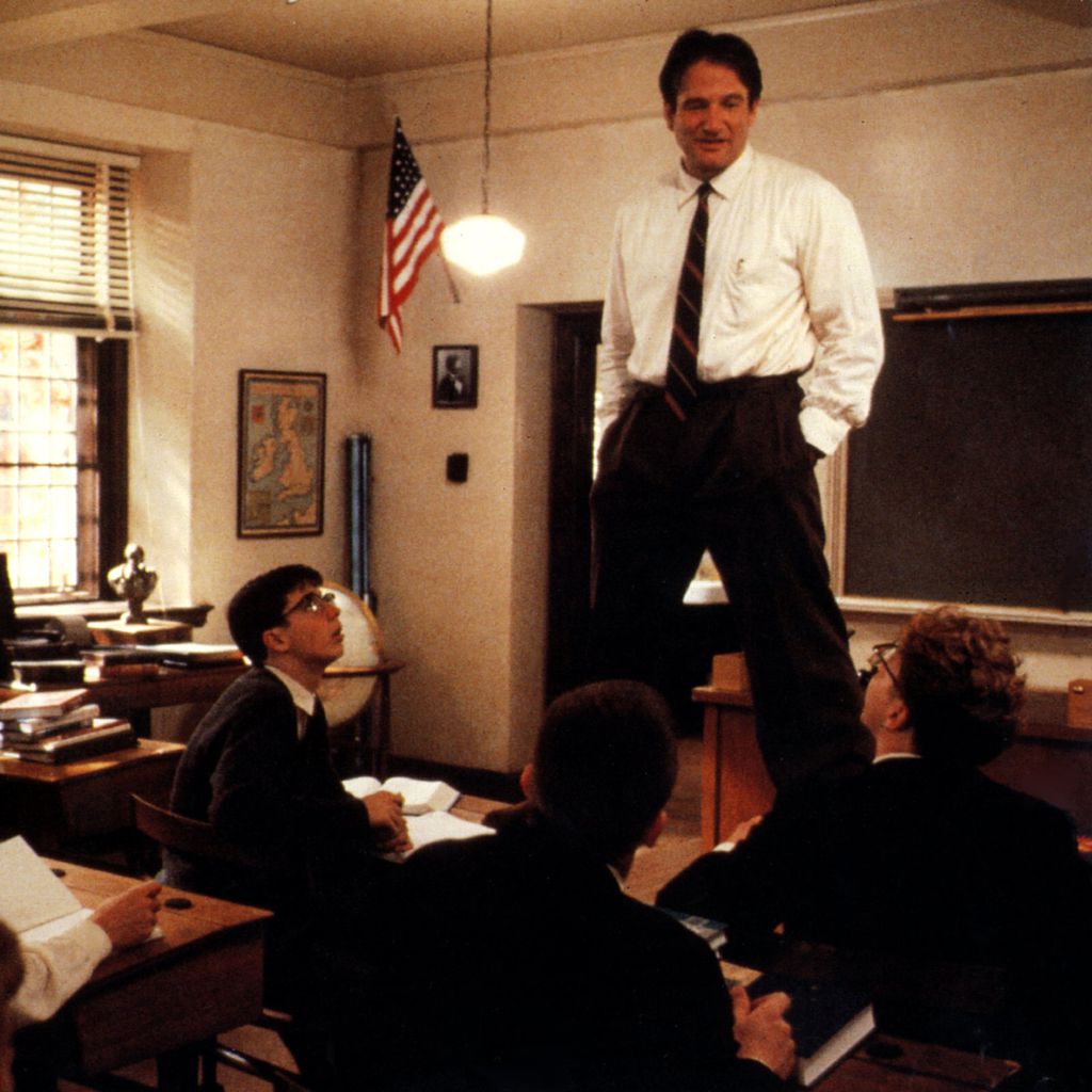 Robin Williams in einer Filmszene aus "Der Club der toten Dichter"