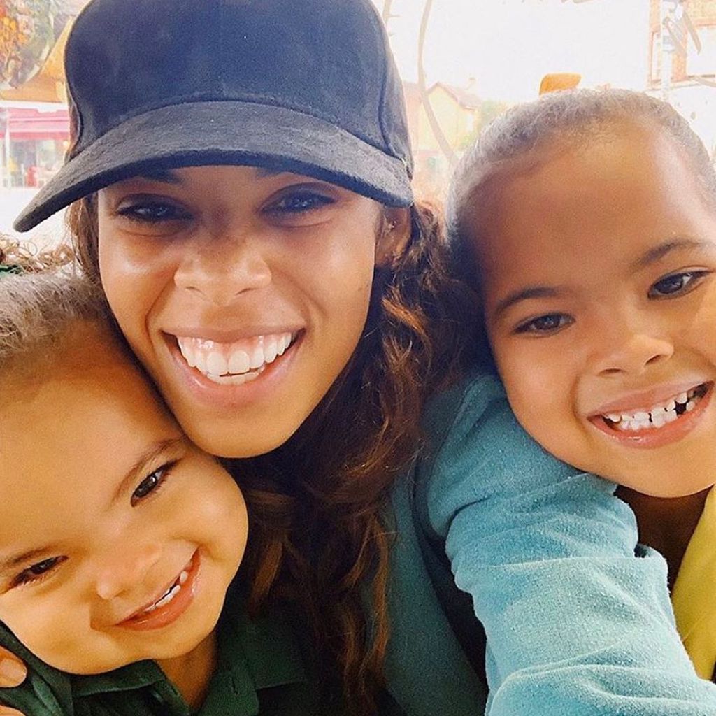 Rochelle Humes mit ihren beiden Töchtern, Januar 2020